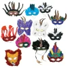 Deluxe Feather Mask Assortment- 12 Pc.