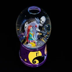 Disney Nightmare Before Christmas Jack & Sally Light-Up Snow Globe 6 Inches