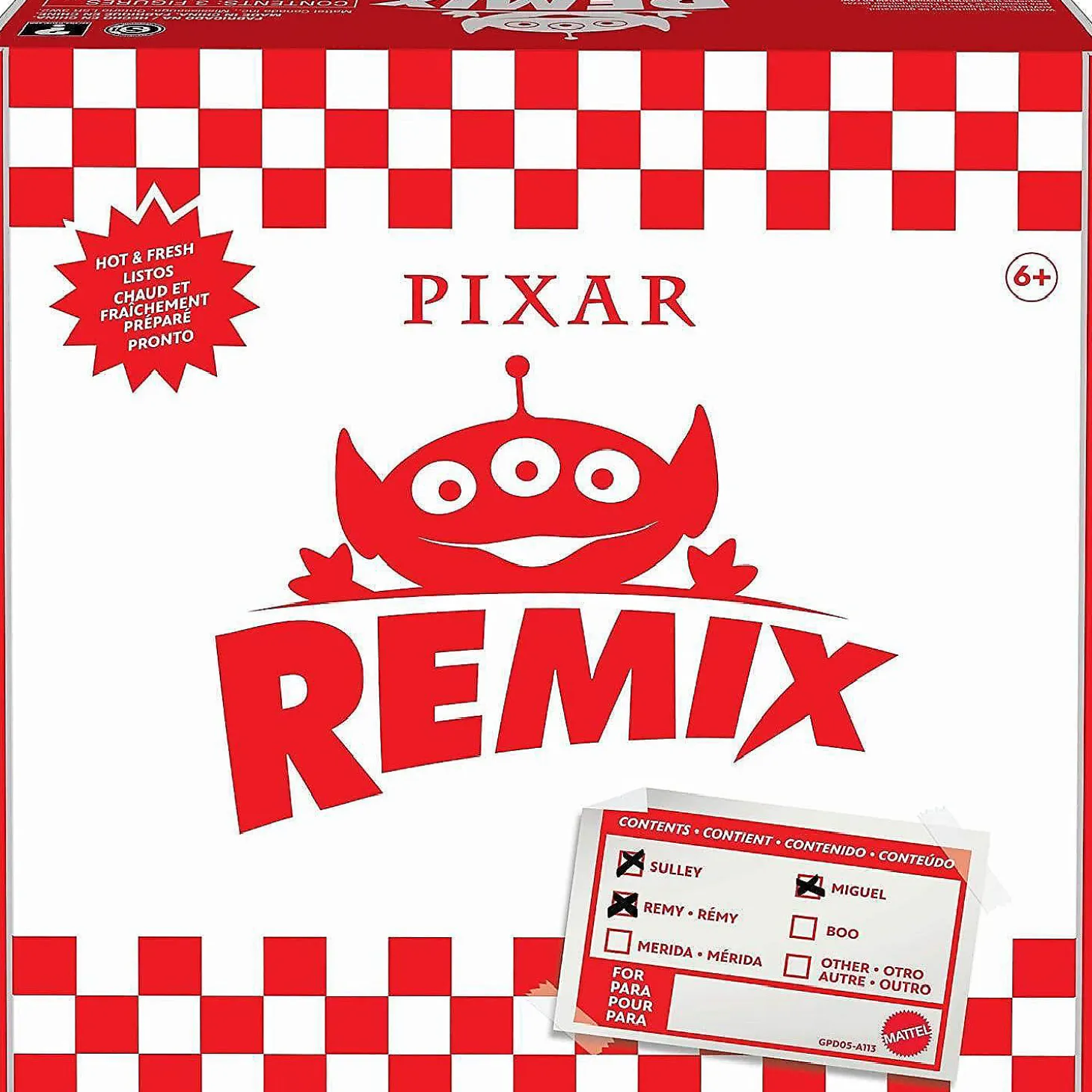 Disney Toy Story Pixar Alien Remix 3-Pack Miguel Sulley Remy Figures Mattel