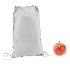 Diy Medium White Canvas Drawstring Bags - 12 Pc.