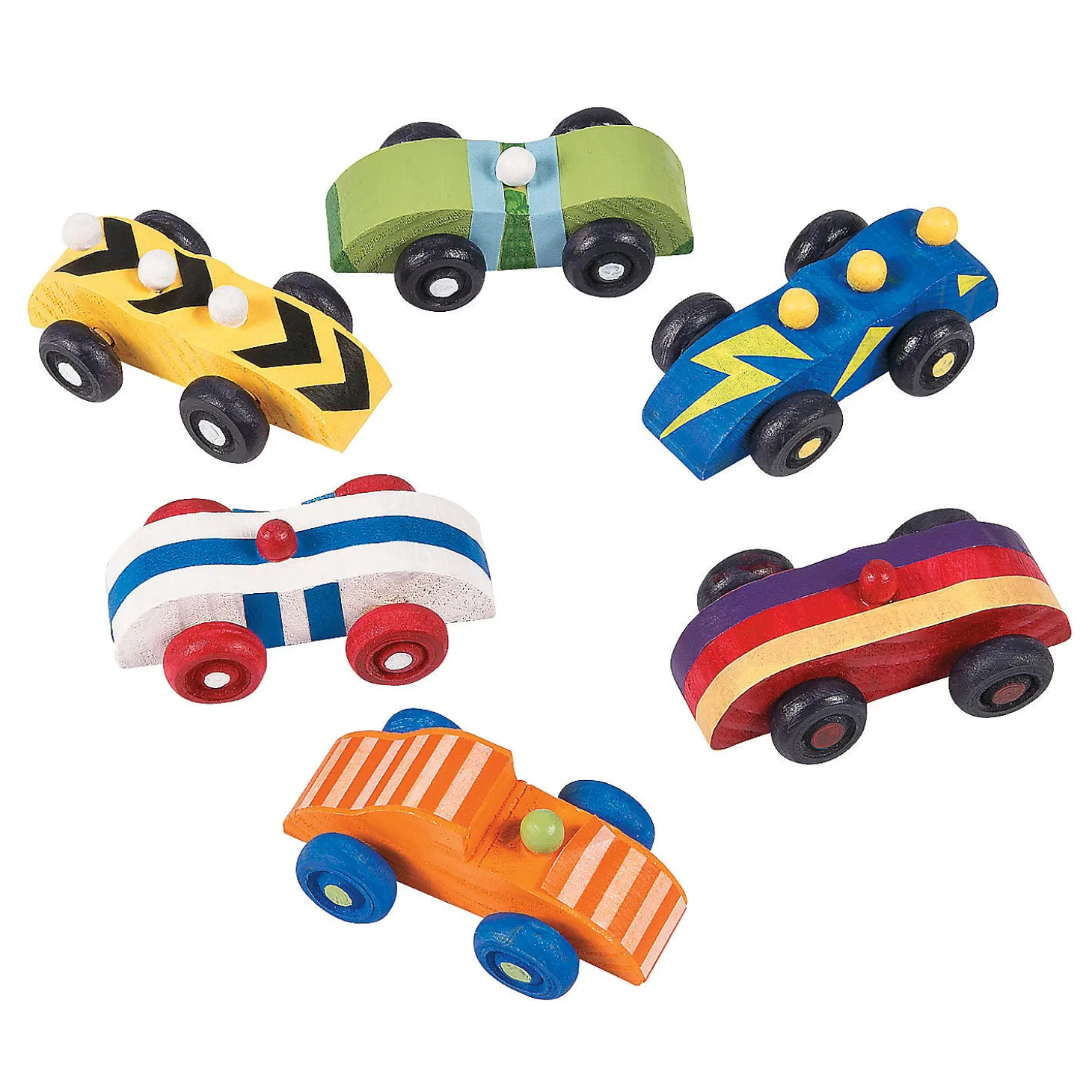 Diy Unfinished Wood Cars - 12 Pc.
