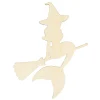 Diy Unfinished Wood Halloween Mermaid Witch Silhouette Cutout