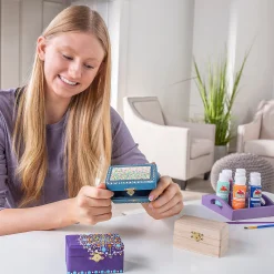 Diy Unfinished Wood Hinged Boxes - 12 Pc.