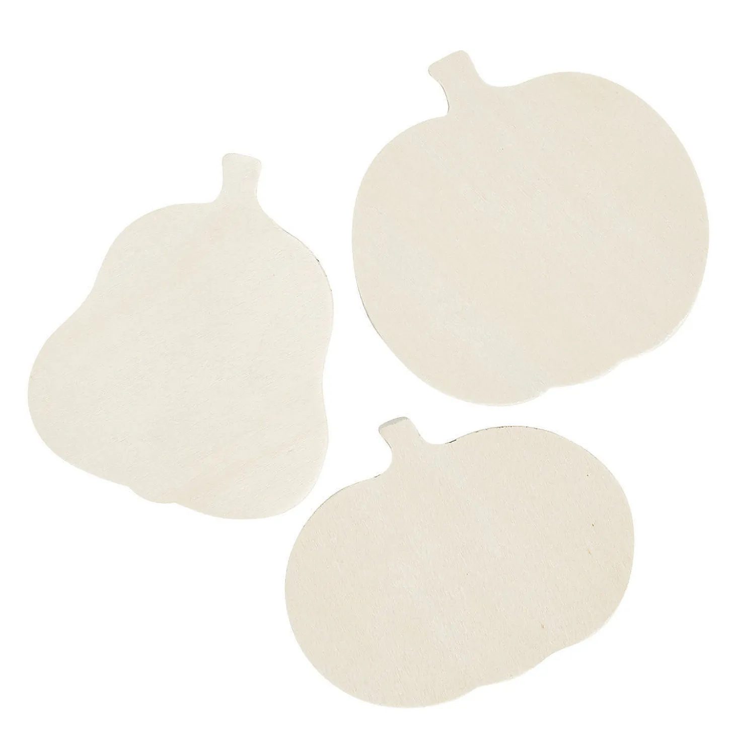 Diy Unfinished Wood Pumpkin Shapes - 12 Pc.