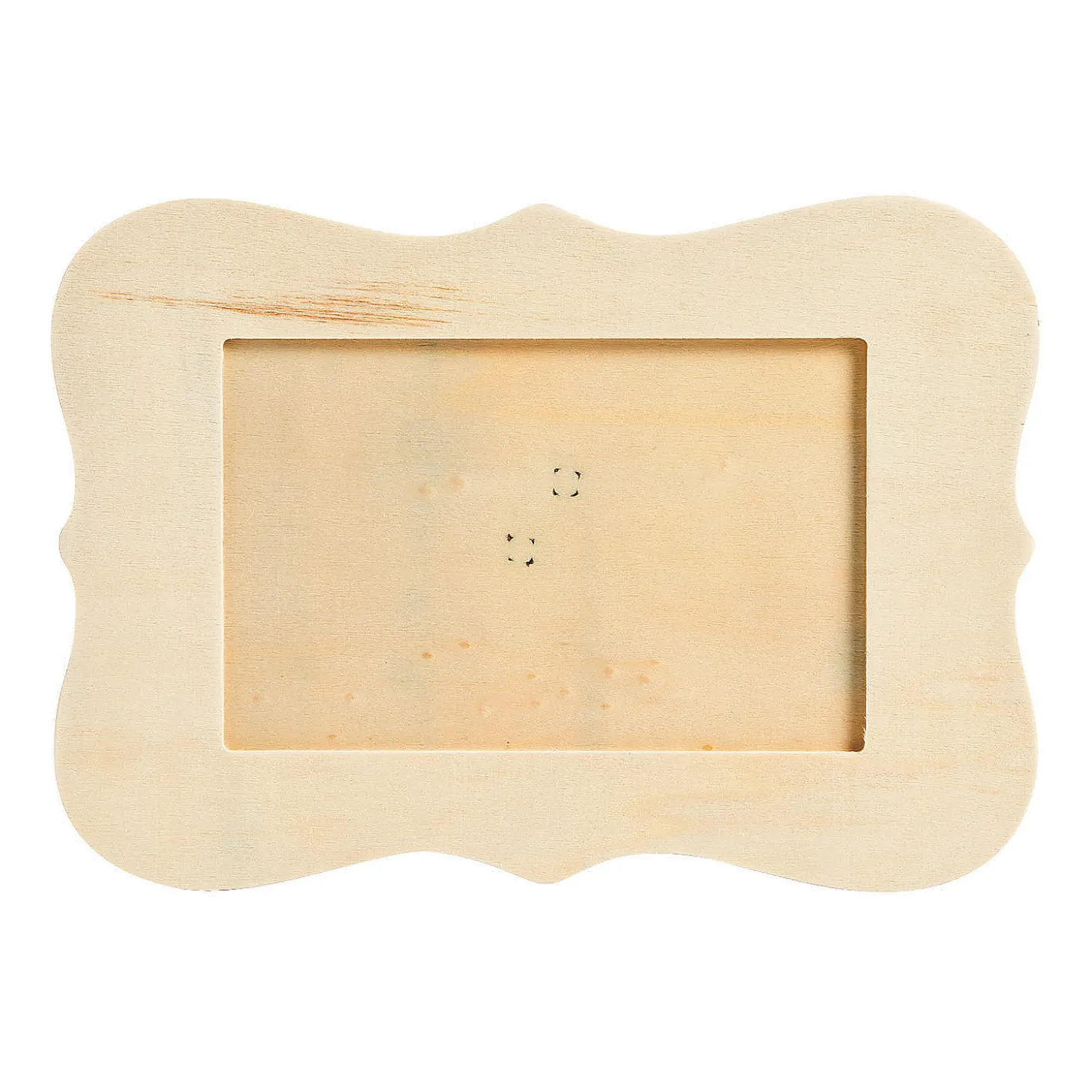 Diy Unfinished Wood Scallop Picture Frames - 6 Pc.