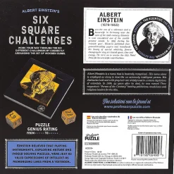 Einsteins Six Square Challenges 3D Brain Teaser Puzzle