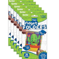 Eureka A Sharp Bunch Fidget Folder, 16 Per Pack, 6 Packs