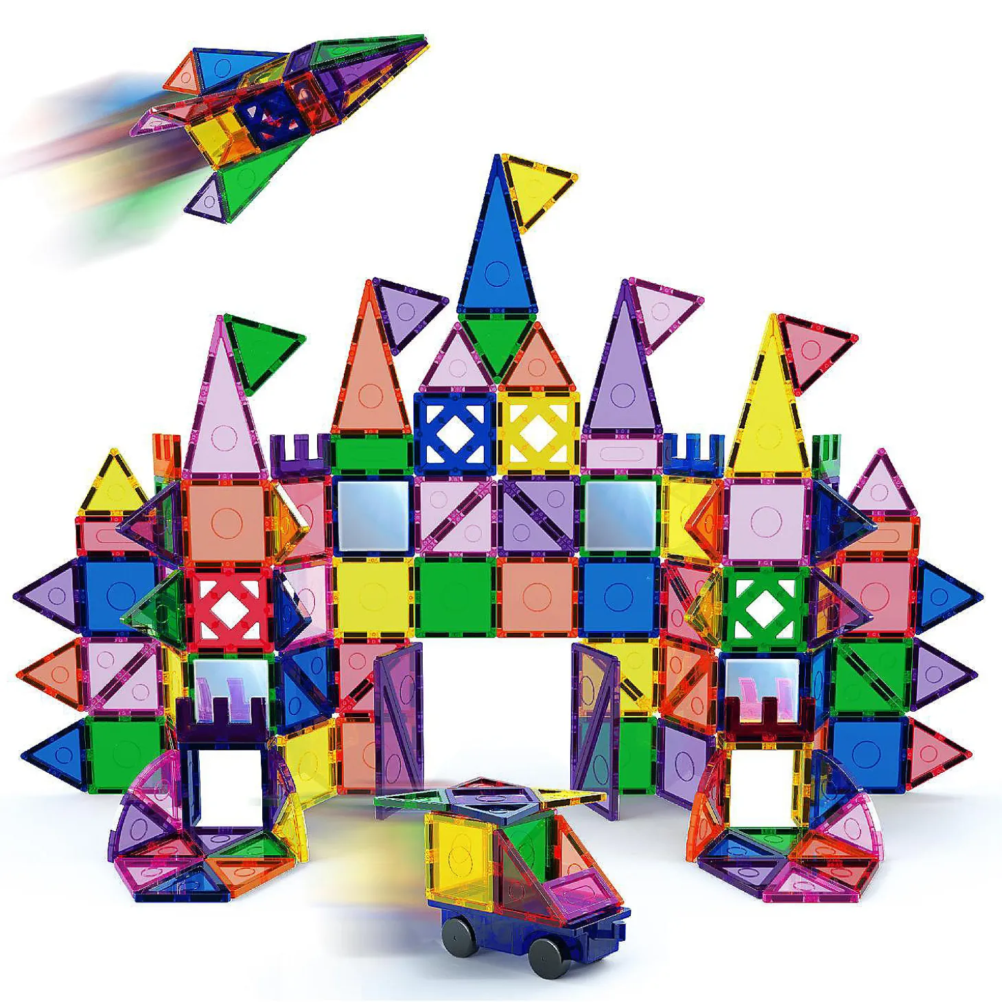 Everplay 140Pcs Magnetic Tile