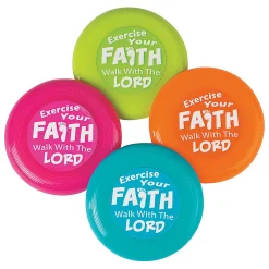 Exercise Your Faith Mini Flying Discs - 12 Pc.
