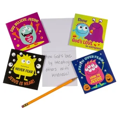 Faith Monster Notepads - 24 Pc.