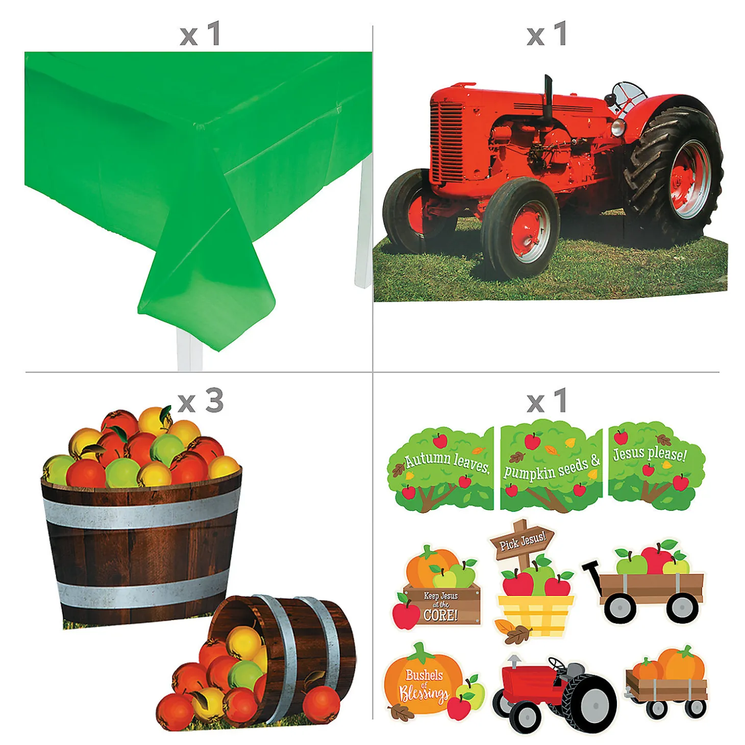 Fall Harvest Trunk-Or-Treat Decorating Kit - 13 Pc.