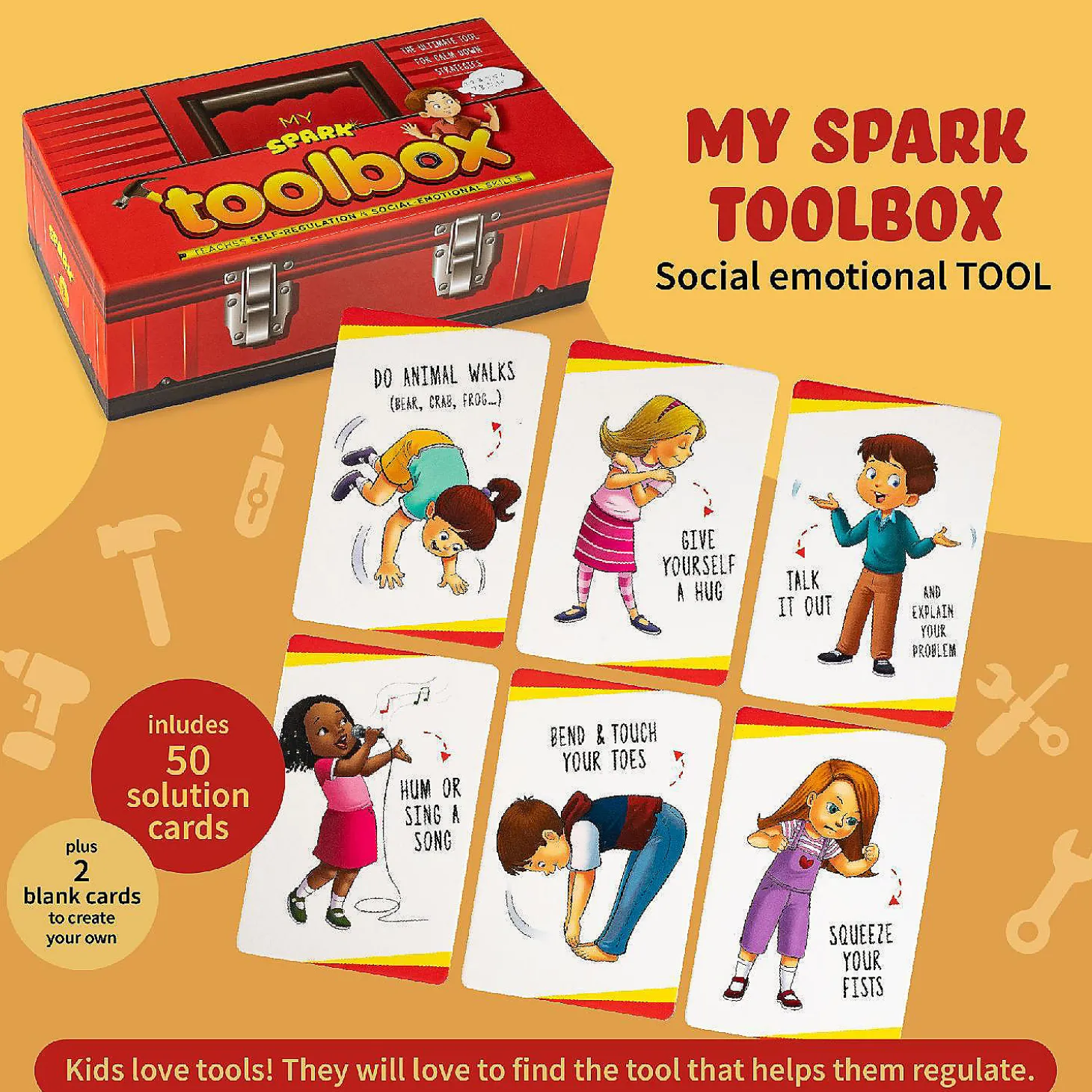 Feelings And Emotions Cards Toolbox, Calming Strategy Cards For Social Emotional Learning