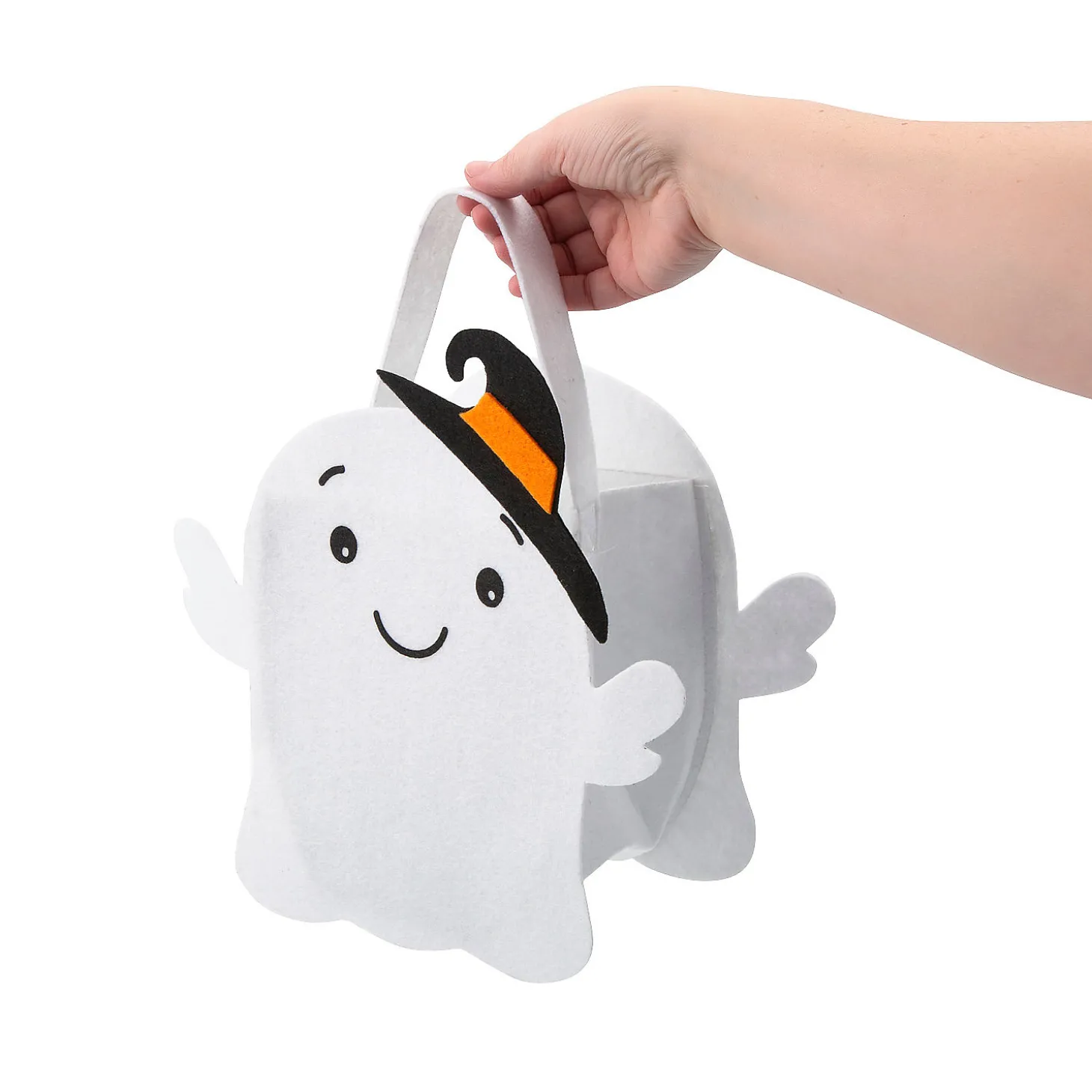Felt Ghost Trick-Or-Treat Basket