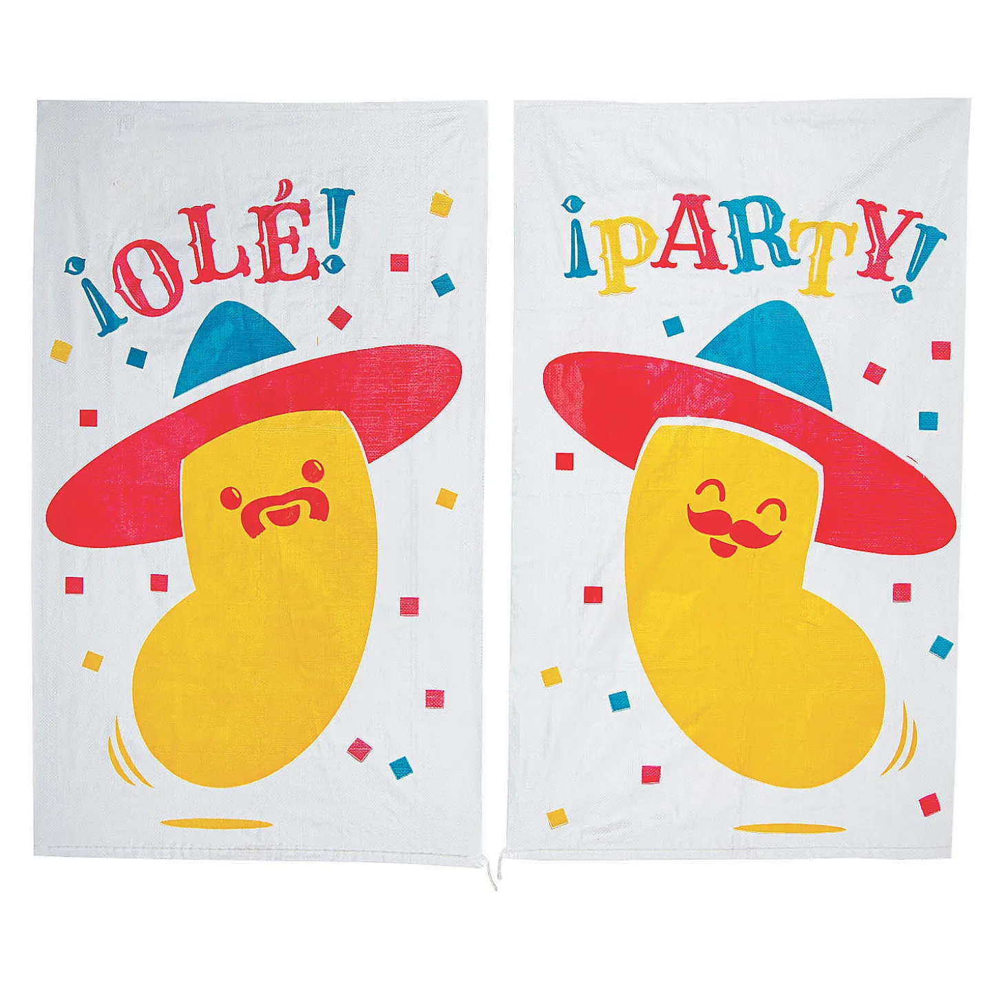 Fiesta Potato Sack Race Bags - 12 Pc.