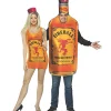 Fireball Tank Dress & Bottle Couples Costume