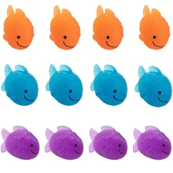 Fish-Shaped Bouncy Balls - 12 Pc.