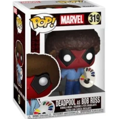 Funko Pop! Marvel: Deadpool Playtime- Bob Ross Vinyl Figure