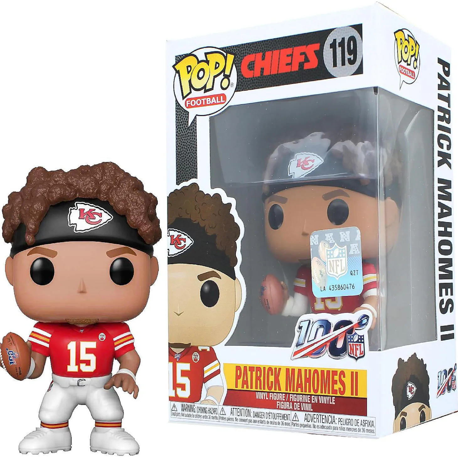 Funko Pop! Nfl Vinyl Figure Kansas City Chiefs Patrick Mahomes Ii 3.75 Inches