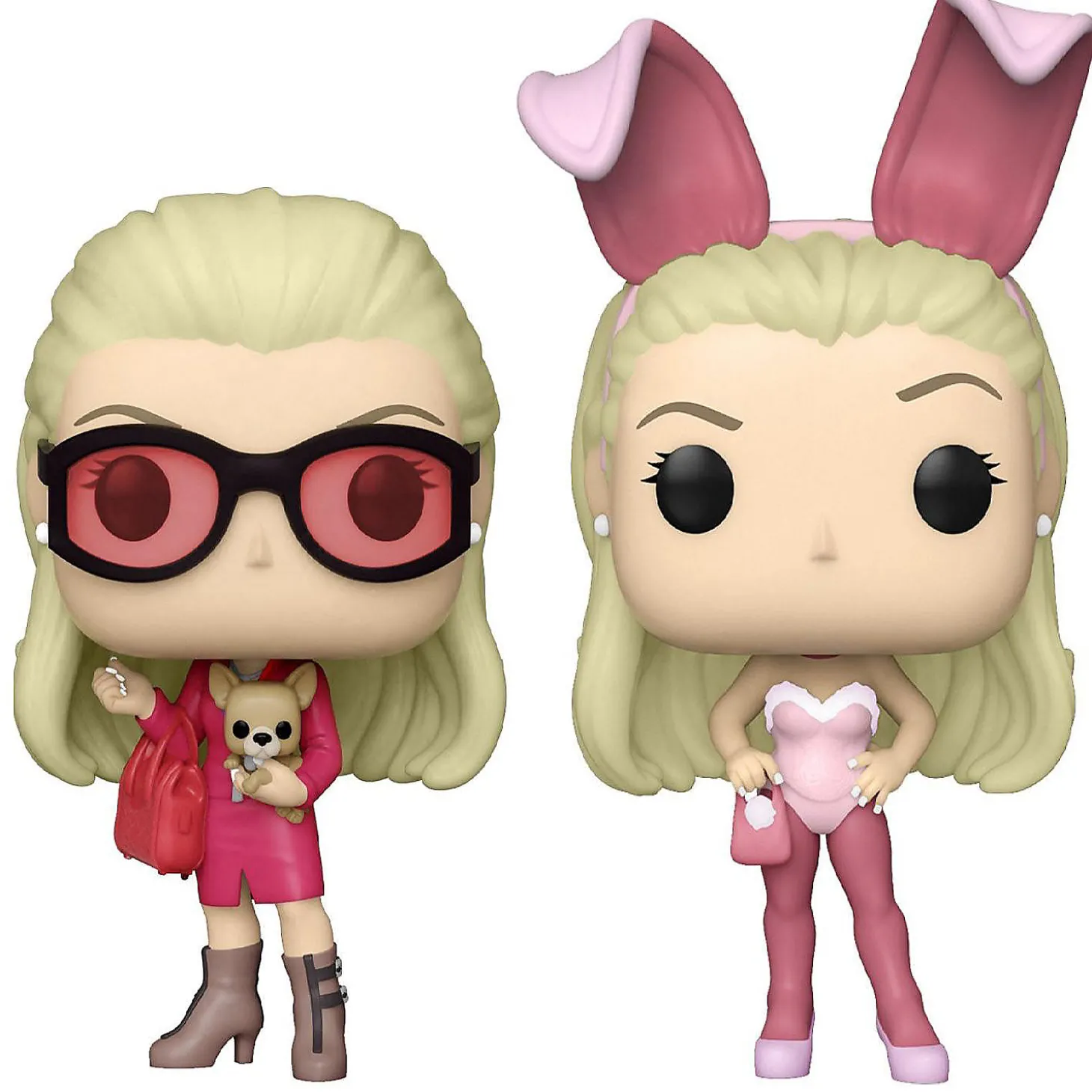 Funko Pop! Vinyl Figure 2 Pack Elle With Bruiser And Elle In Bunny Suit Legally Blonde 1125 1124
