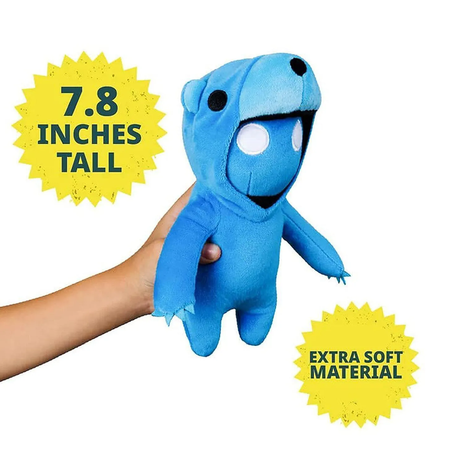 Gang Beasts 8" Plush 4Pk Red Cat Yellow Chicken Green Dragon Blue Bear Bundle Set Pmi International