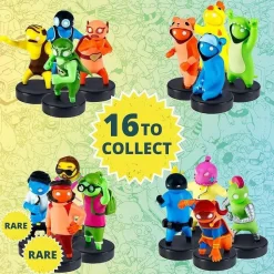 Gang Beasts Ink Stamper 12Pk Wrestler Bear Chicken Party Cake Favors Pmi International