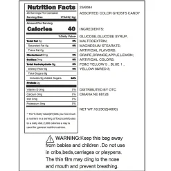Ghosts Hard Candy - 46 Pc.