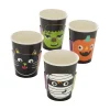 Ghoul Gang Mummy, Cat, Pumpkin & Frankenstein Paper Cups - 8 Pc.