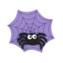 Glitter Felt Halloween Spider Pin Craft Kit - Makes 12