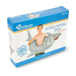 Gofloats 'Great White Bite' Jr Pool Float Party Tube