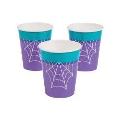 Goofy Ghouls Spider Web Paper Cups - 8 Ct.