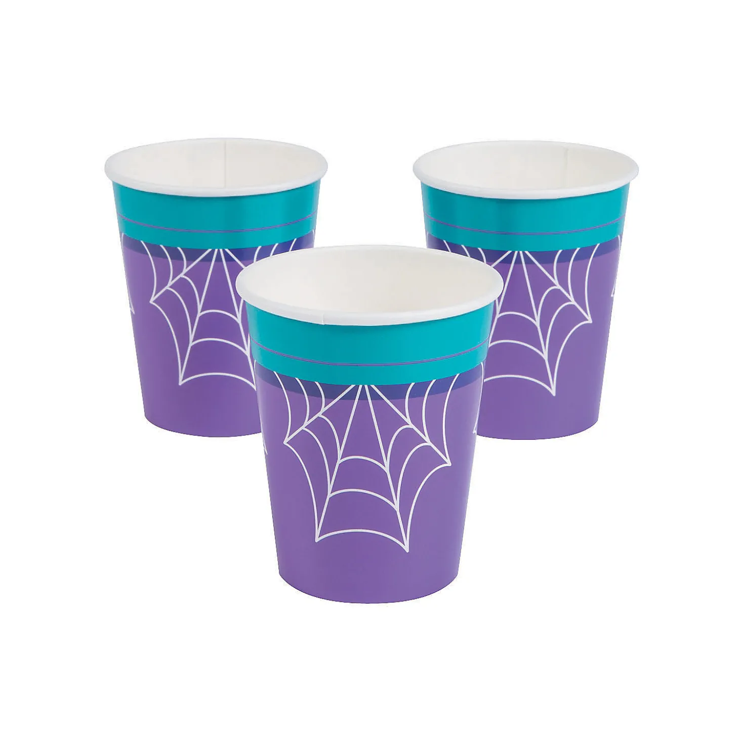Goofy Ghouls Spider Web Paper Cups - 8 Ct.