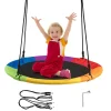 Goplus 40'' Flying Saucer Tree Swing Colorful
