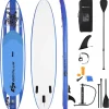 Goplus 11' Inflatable Stand Up Paddle Board Sup W/Carrying Bag Aluminum Paddle