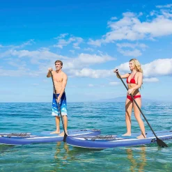 Goplus 11' Inflatable Stand Up Paddle Board Sup W/Carrying Bag Aluminum Paddle