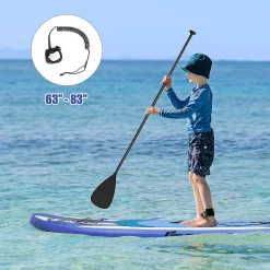 Goplus 11' Inflatable Stand Up Paddle Board Sup W/Carrying Bag Aluminum Paddle