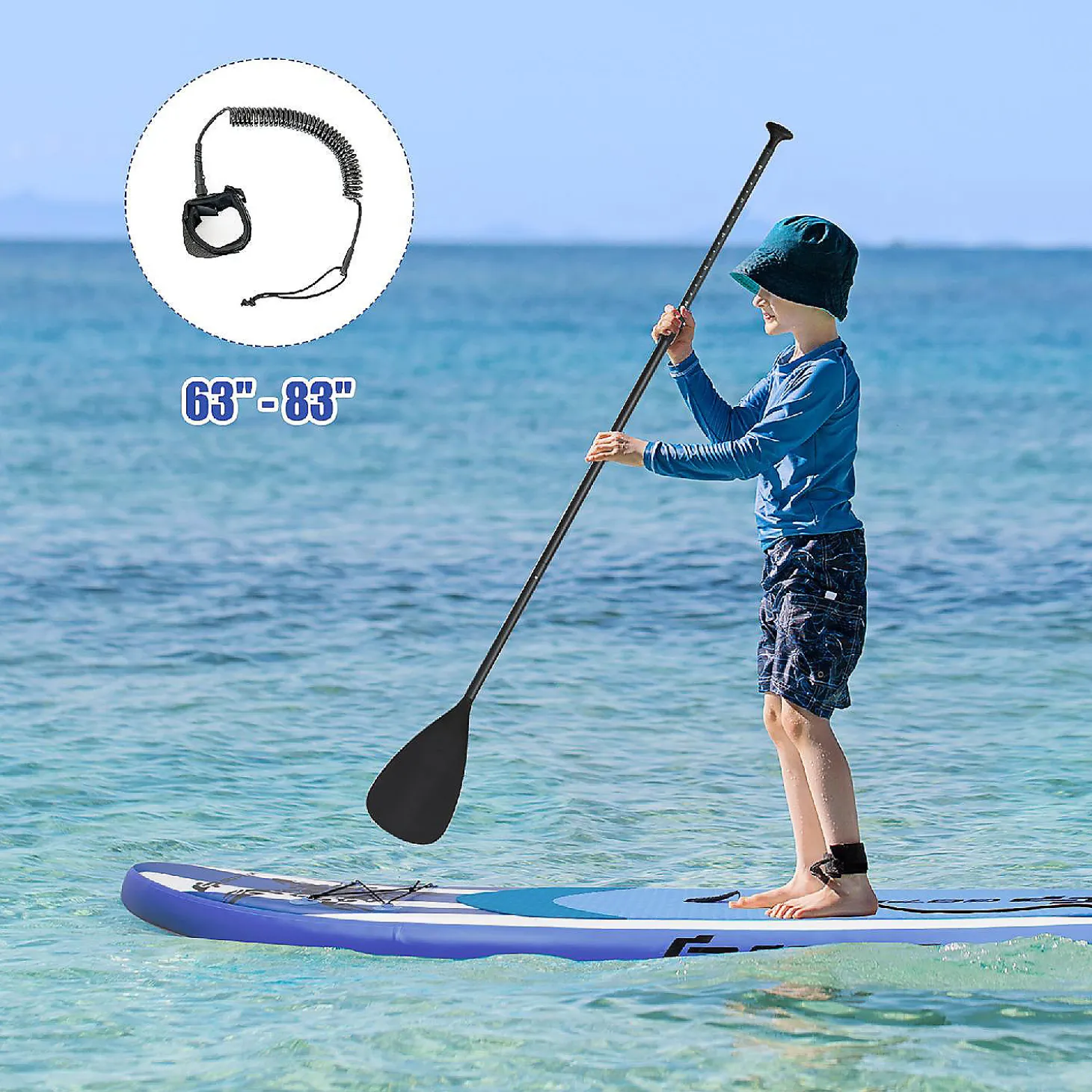 Goplus 11' Inflatable Stand Up Paddle Board Sup W/Carrying Bag Aluminum Paddle