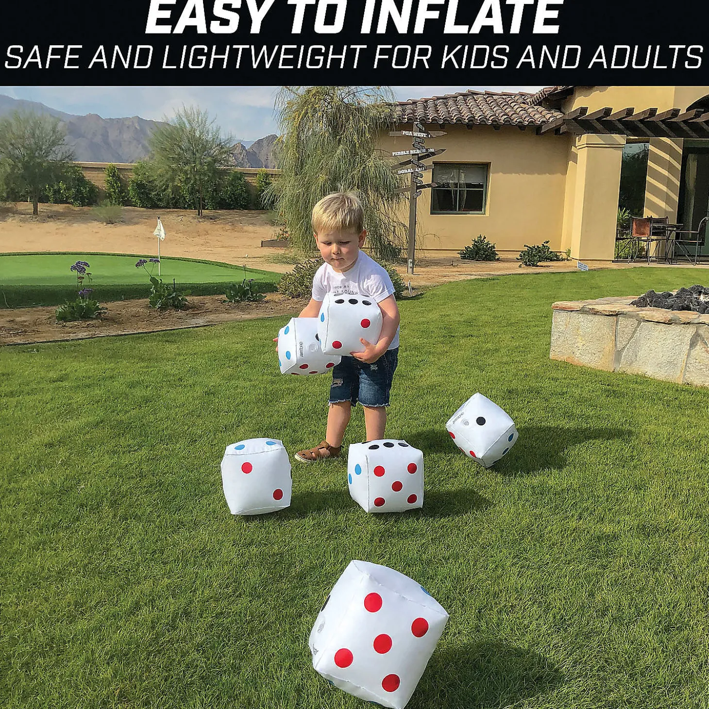 Gosports 6" Giant Inflatable Dice - 6 Pack