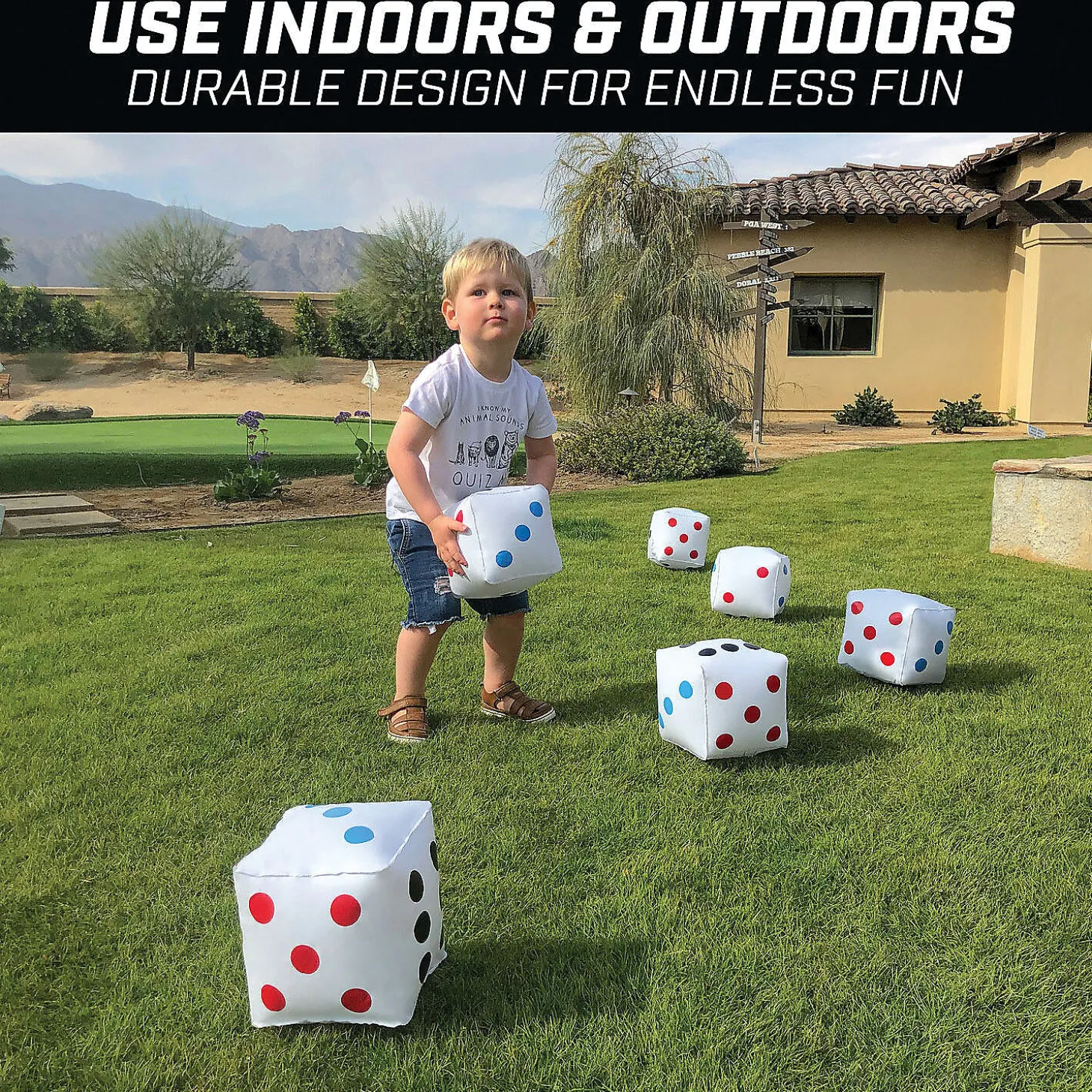 Gosports 6" Giant Inflatable Dice - 6 Pack