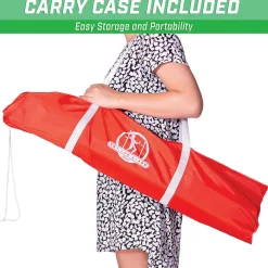 Gosports Get Low Limbo Premium Wooden Limbo Game, Sets Up In Seconds - Fun For Kids & Adults, White, Red