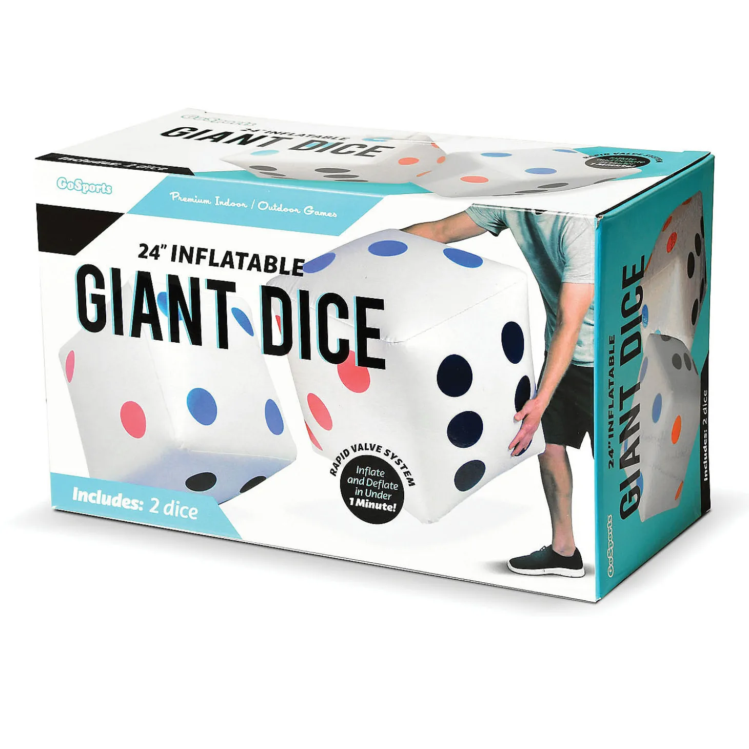 Gosports Giant 2' Inflatable Dice - 2 Pack