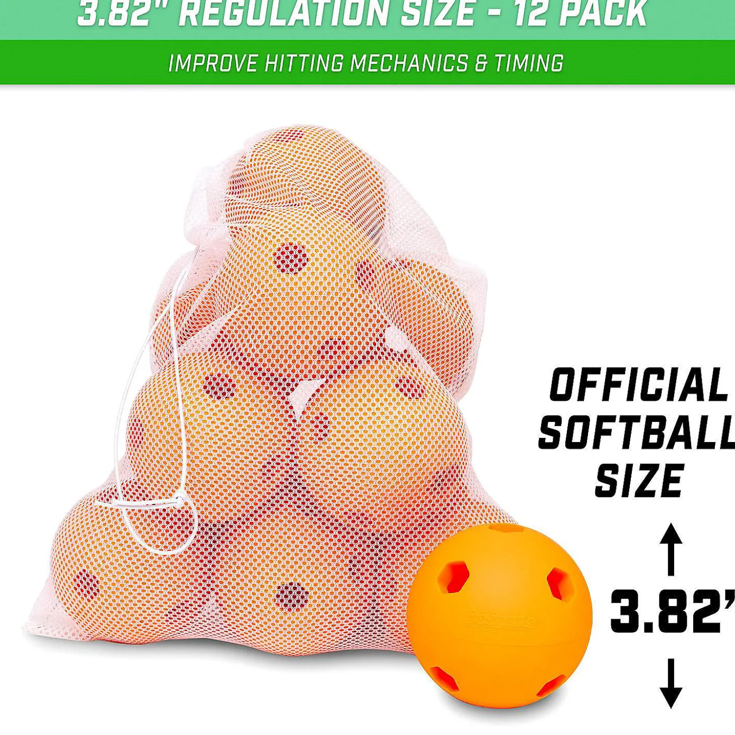 Gosports Limited Flight Modern Training Softballs 12 Pack - Regulation Size