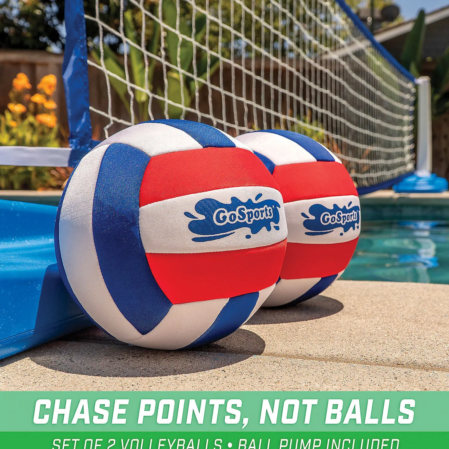 Gosports Pro Neoprene Pool Volleyballs - 2 Pack