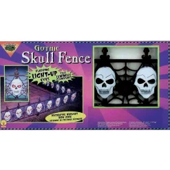 Gothic Skull Light-Up Fence