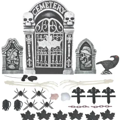 Graveyard Halloween Decoration Set - 24 Pc.