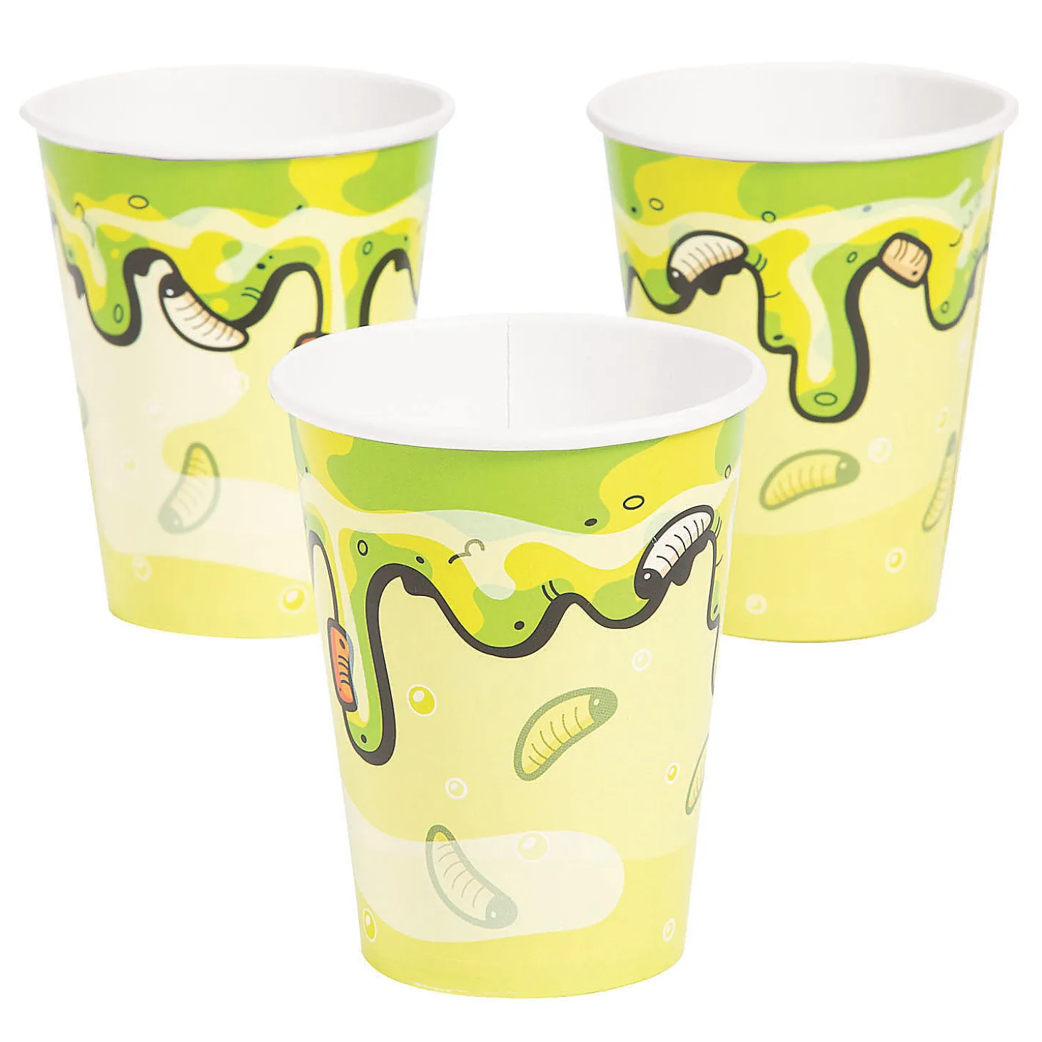 Gross Slime & Bugs Paper Cups - 8 Ct.