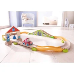 Haba Kullerbu Pauline's Convertible Ball Car - Red Polka Dot Vehicle With Ball