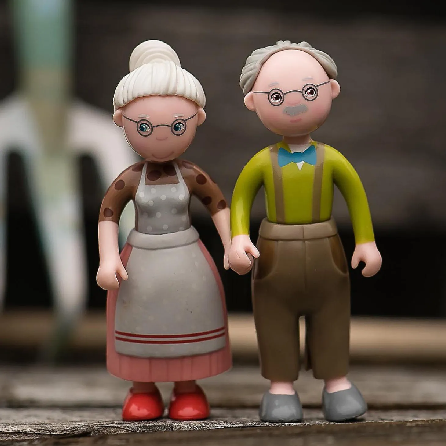 Haba Little Friends Grandpa Kurt - 4.5" Dollhouse Toy Figure