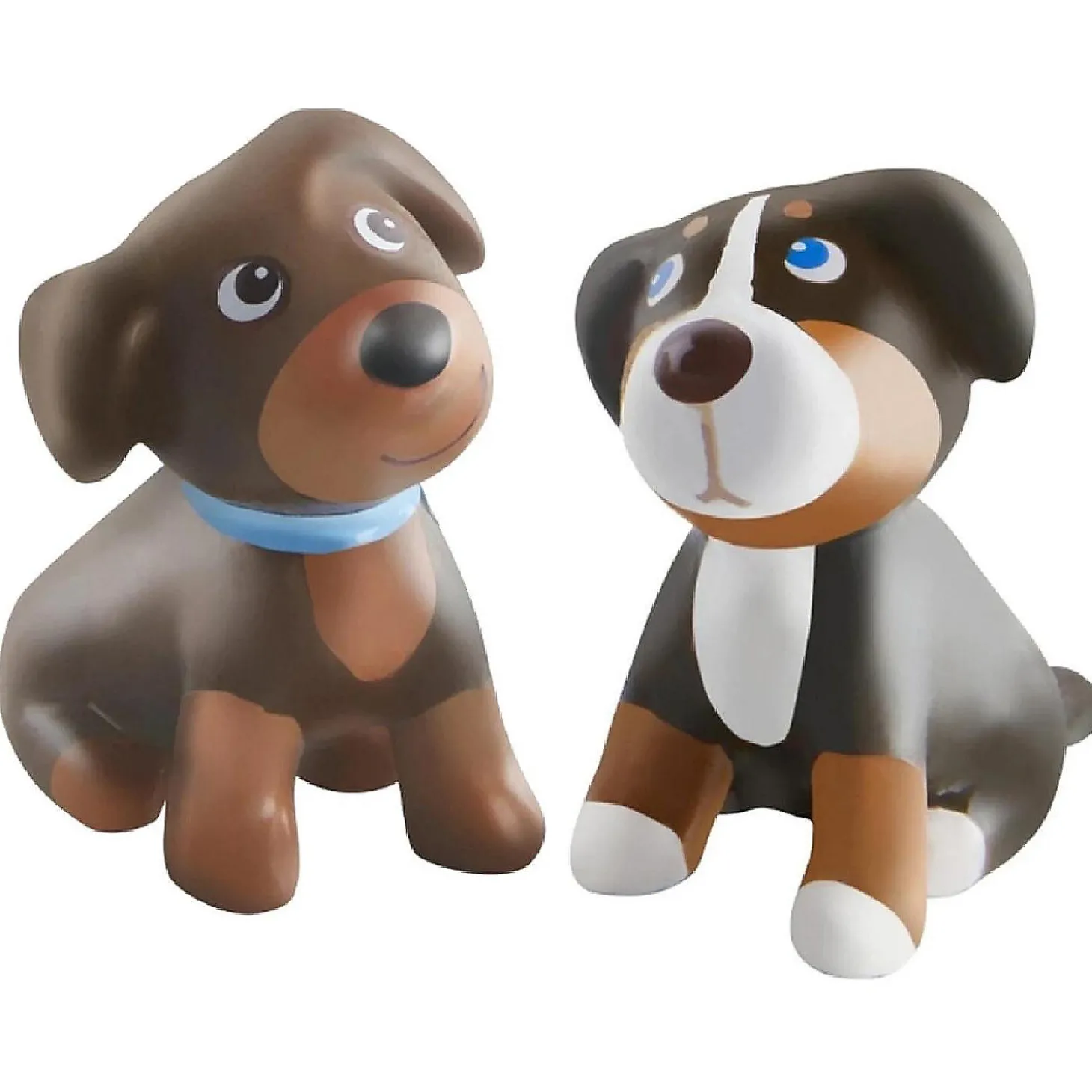 Haba Little Friends Puppies Includes 2 Pups Blanket Basket 3 Frisbees