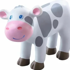 Haba Little Friends Spotted Calf - 2.75" Holstein Farm Animal Toy Figure