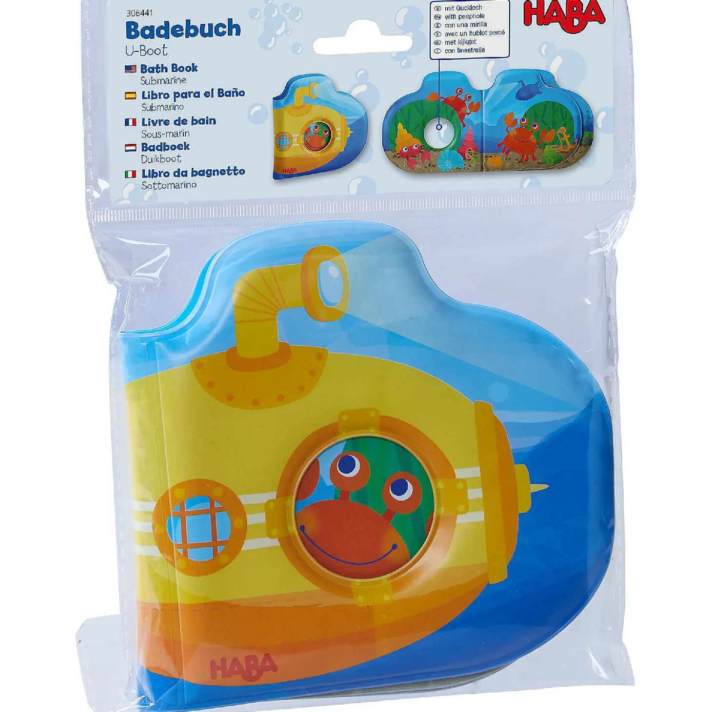 Haba Ocean Submarine Bath Book - Great For Bathtub And Kiddy Pool